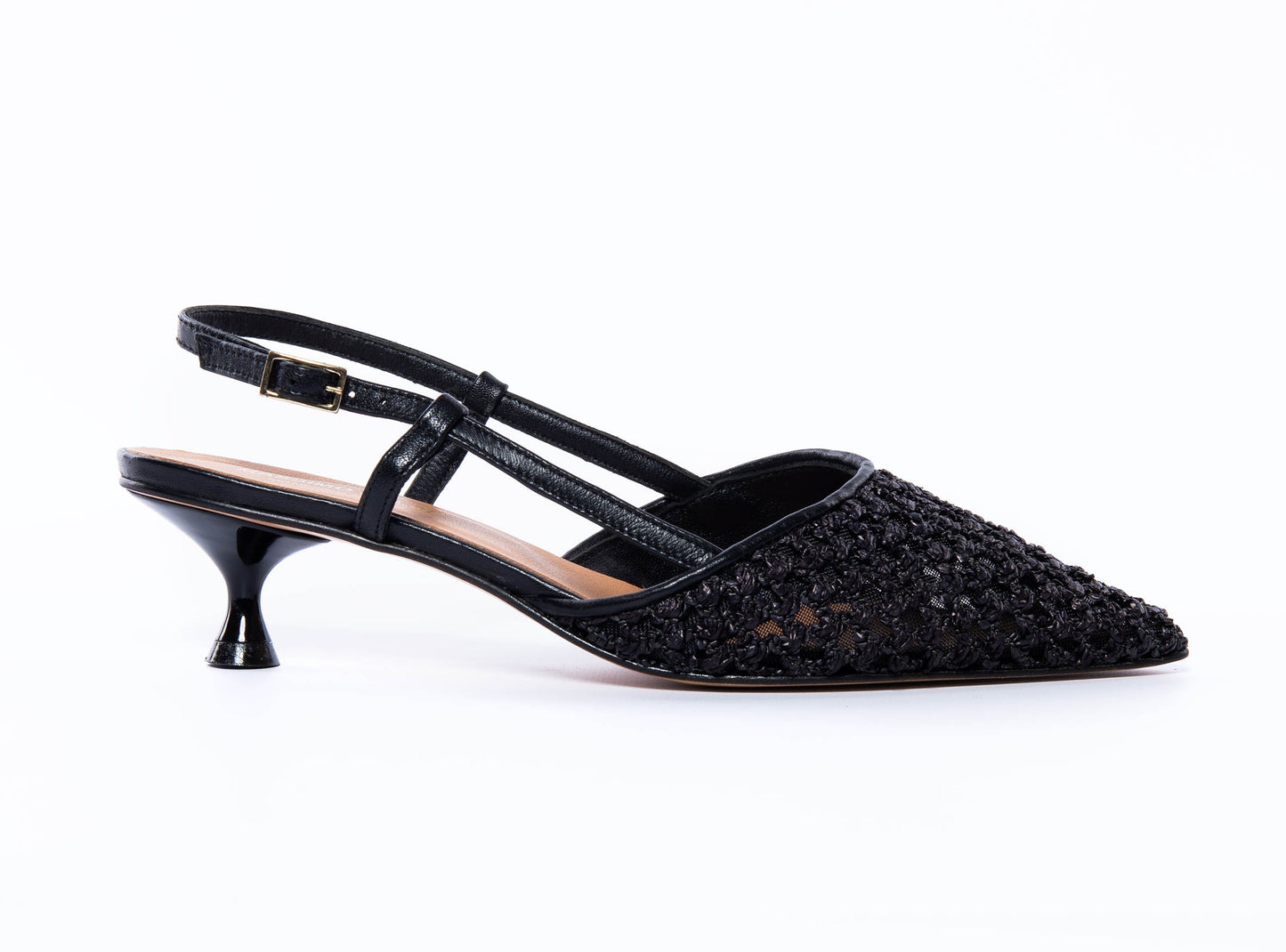 Scarpa Chanel In Raffia - Nero