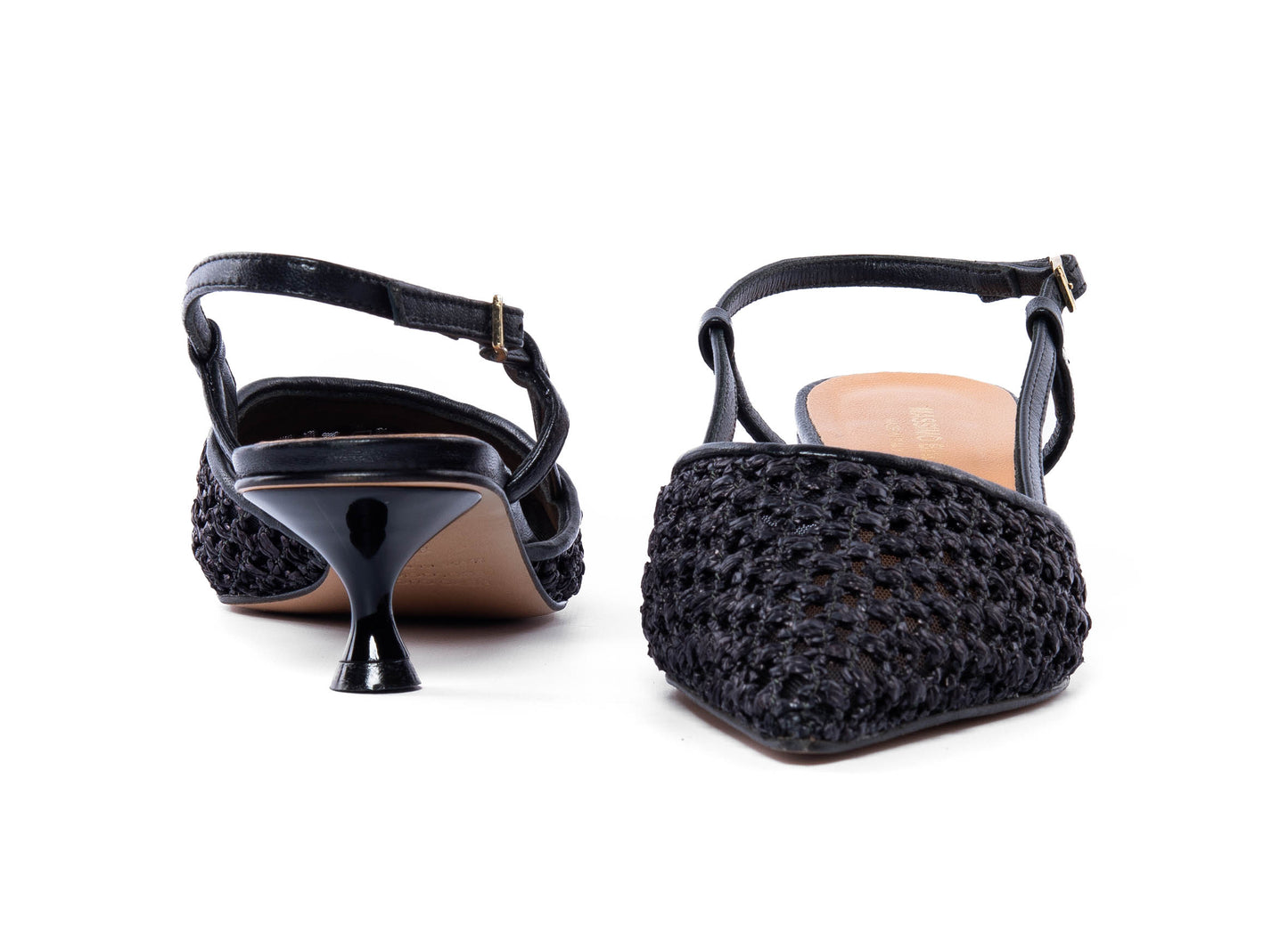 Scarpa Chanel In Raffia - Nero