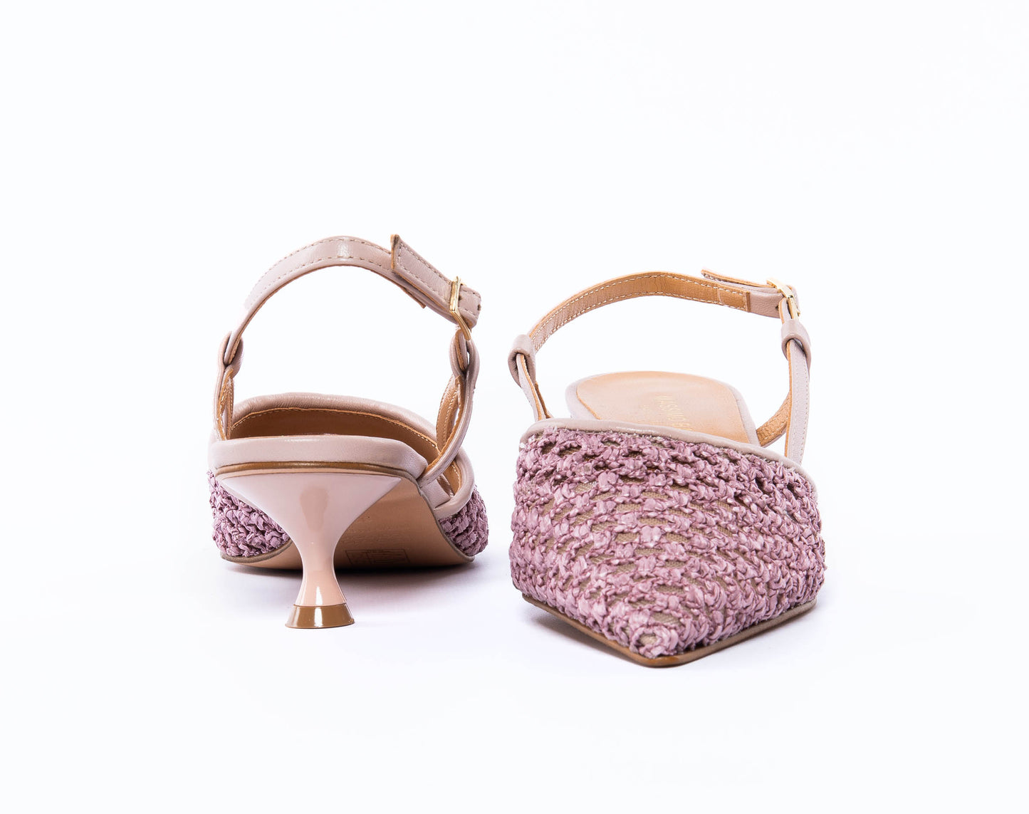 Scarpa Chanel in Raffia - Pink