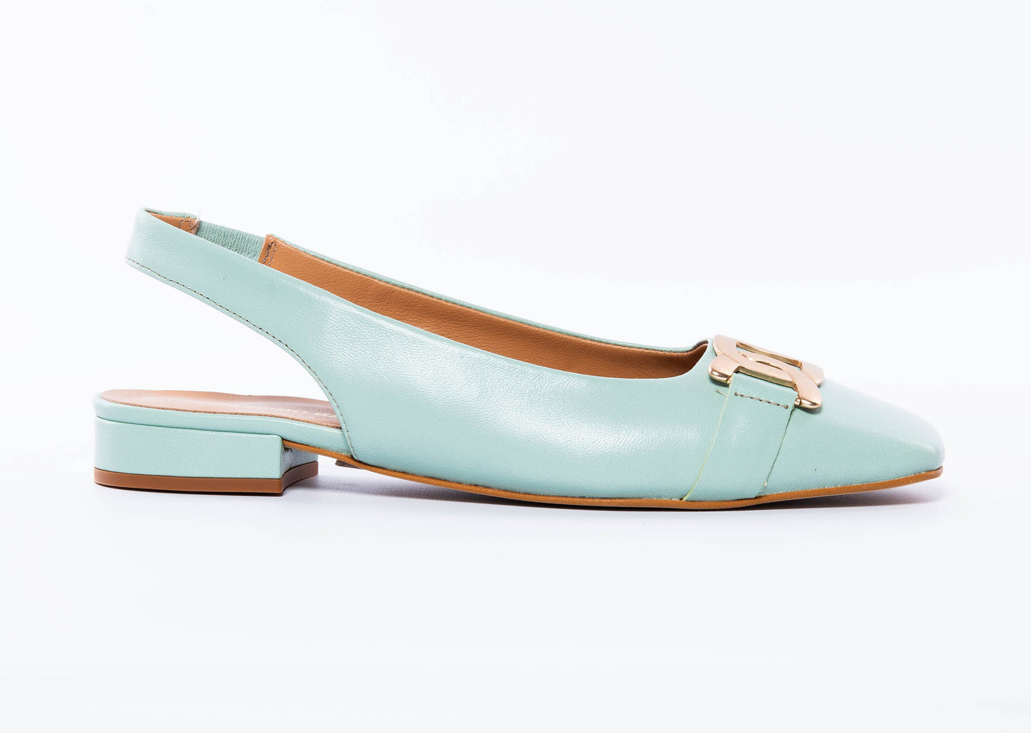 Scarpa Chanel Bassa In Pelle - Tiffany