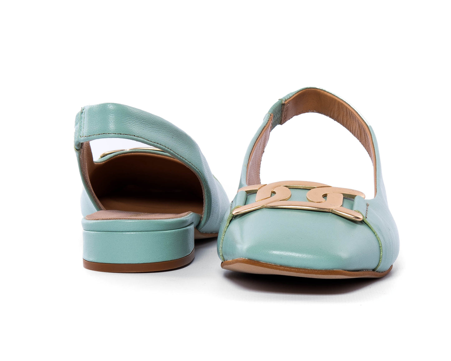 Scarpa Chanel Bassa In Pelle - Tiffany