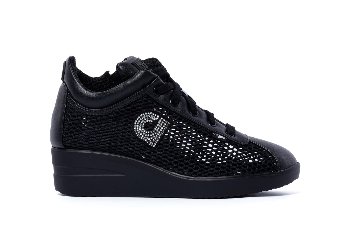 Sneakers Nero Traforato - Agile