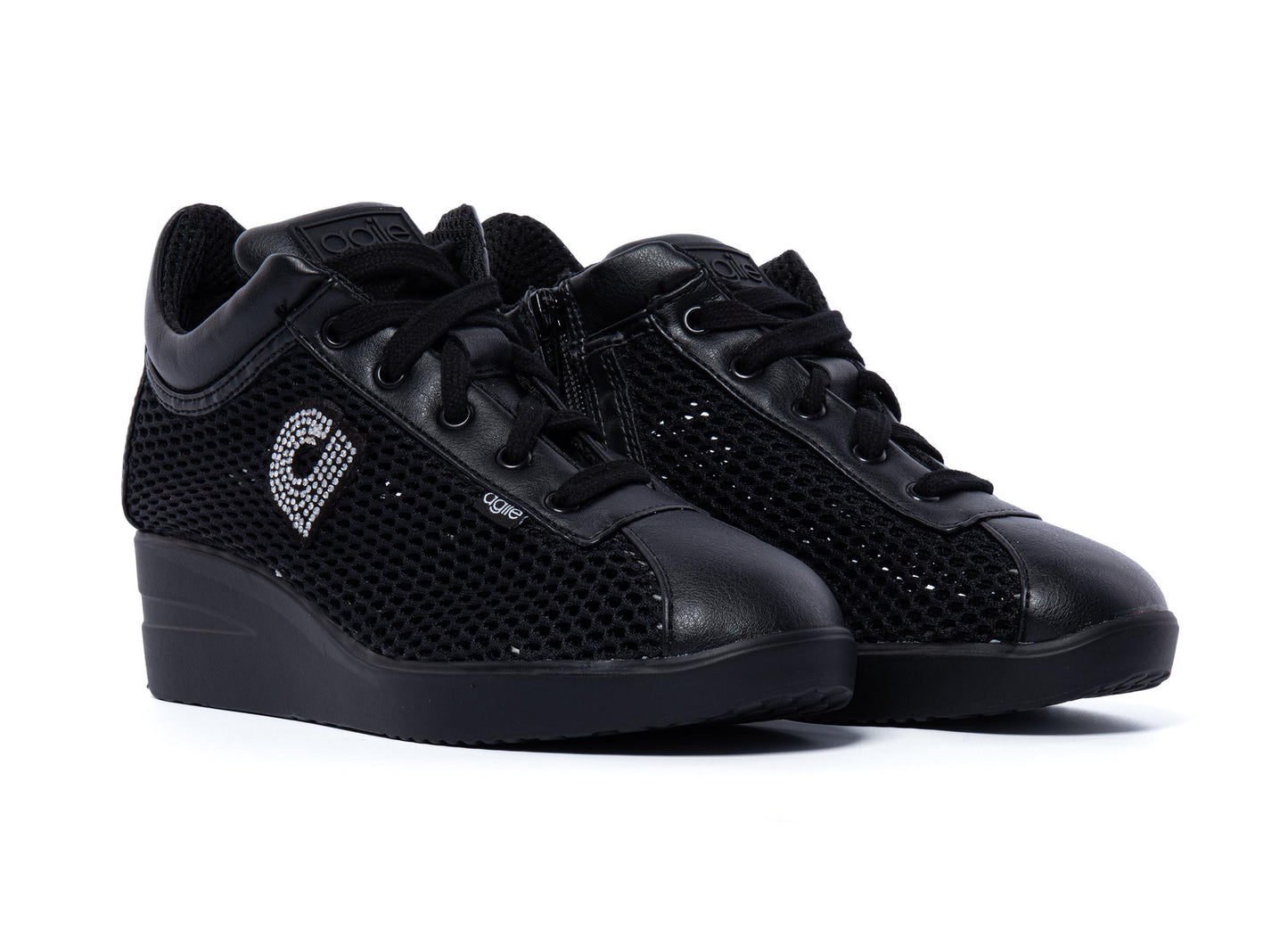 Sneakers Nero Traforato - Agile