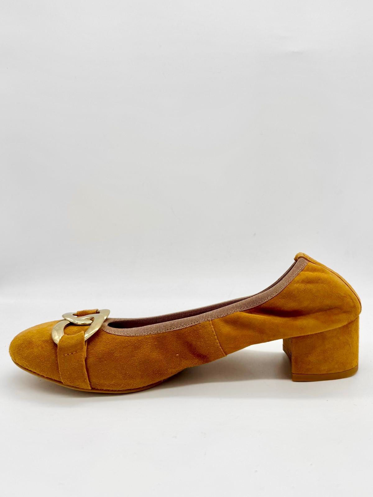 448-4 BALLERINA CUOIO CON ACCESSORIO