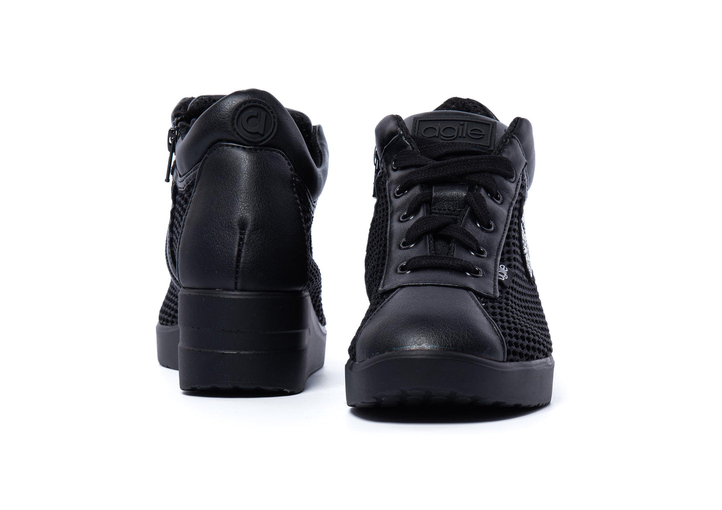 Sneakers Nero Traforato - Agile