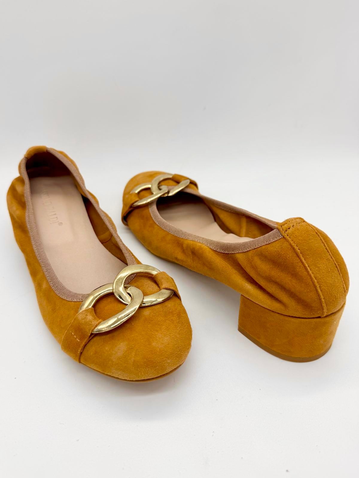 448-4 BALLERINA CUOIO CON ACCESSORIO