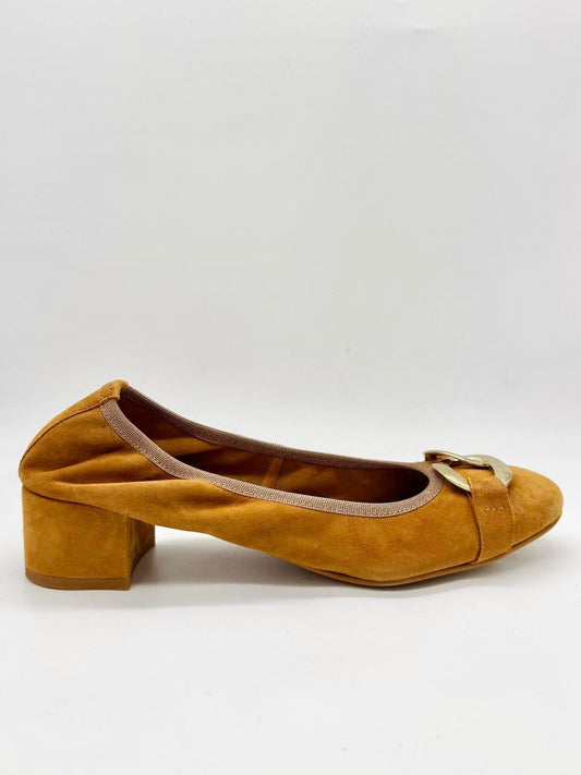 448-4 BALLERINA CUOIO CON ACCESSORIO