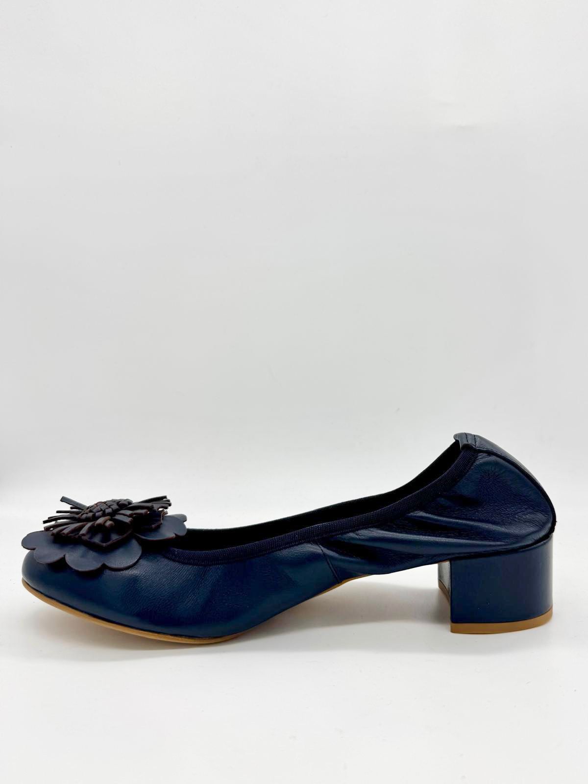 448-3 BALLERINA BLU CON FIORE